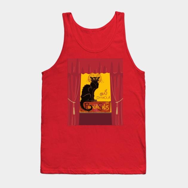 Le Chat Noir DAmour Theatre Stage Tank Top by taiche